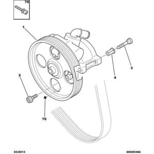 Citroen Berlingo 2008-2012 Diesel Power Steering Pump