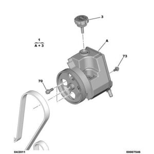 Citroen Berlingo 2006-2008 Petrol Power Steering Pump