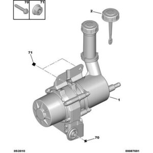 Citroen C4 2008-2010 Petrol Electric Pump Power Steering