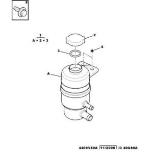 Citroen C-Crosser 2007-2012 Diesel Hydraulic Reservoir Cap