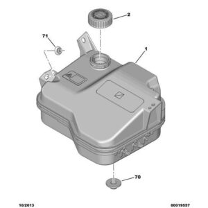 Citroen C5 2004-2008 Diesel Hydraulic Reservoir Cap