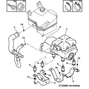 Citroen C6 2005-2012 Diesel Steering Low Pressure Pipe