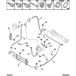Citroen Dispatch 2007-2011 Diesel Ps Pump Supply Low Press Pipe