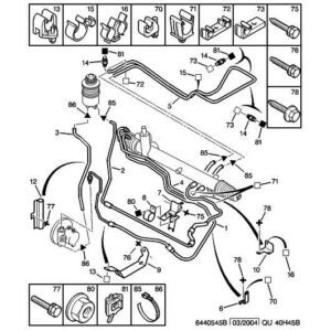 Citroen Dispatch 1994-2006 Diesel Hydraulic Line Bracket