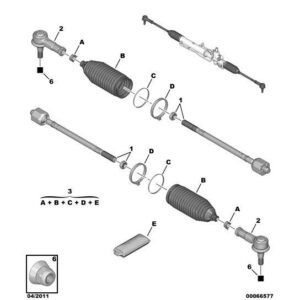 Citroen Dispatch 1994-2006 Diesel Steering Rod Balljoint Kit