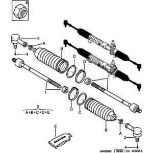 Citroen Dispatch 1994-2006 Diesel Steering Rack Boot