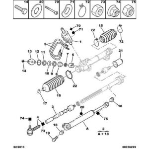 Citroen Xsara 2000-2004 Petrol Steering Rack Boot