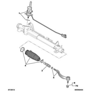 Citroen C6 2005-2012 Diesel Steering Gaiter Kit