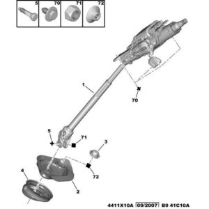Citroen Berlingo 2008-2012 Petrol Steering Universal Joint Screw