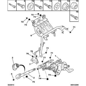 Citroen Xsara 2000-2004 Petrol Steering Universal Joint Screw