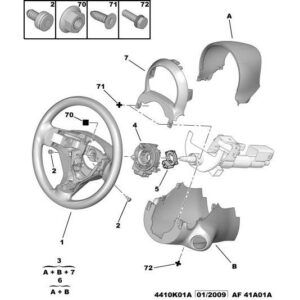 Citroen C1 2005-2009 Petrol Rotating Switch