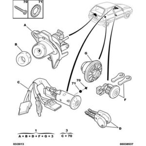 Citroen Saxo 1996-2004 Steering Wheel Lock