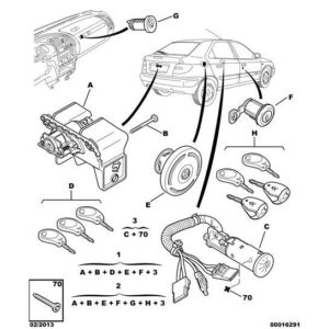 Citroen Xsara 2000-2004 Petrol Steering Wheel Lock