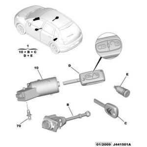 Citroen DS3 2010-2022 Petrol Steering Wheel Lock