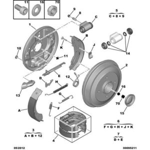 Citroen C3 2002-2005 Petrol Brake Plate