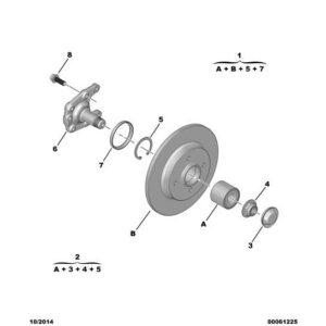 Citroen DS4 2010-2021 Diesel Wheel Hub Disc