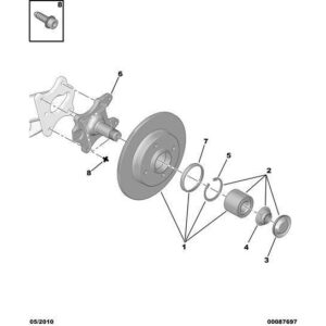 Citroen C4 2018-2020 Diesel Wheel Hub Disc