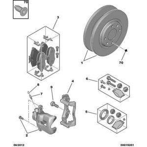 Citroen C3 2005-2009 Petrol Brake Pad Kit Front