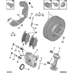 Citroen C5 2004-2008 Petrol New Front Brake Caliper
