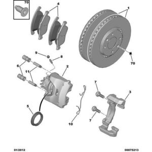 Citroen Berlingo 2012-2015 Diesel New Brake Caliper Cylinder