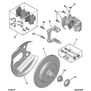 Citroen C4 Catcus 2014-2018 Petrol New Brake Caliper Cylinder