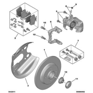 Citroen DS3 2010-2022 Petrol New Brake Caliper Cylinder
