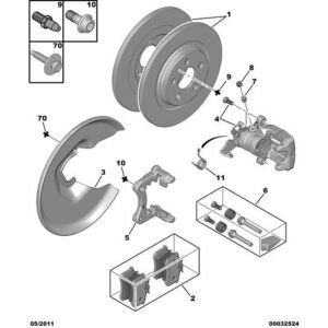 Citroen C8 2002-2008 Petrol New Brake Caliper Cylinder
