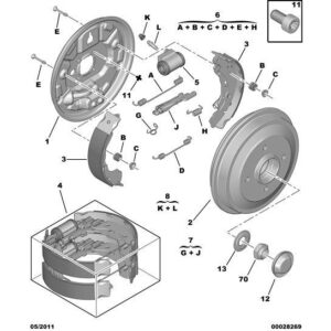 Citroen C3 2002-2005 Petrol Wheel Cylinder