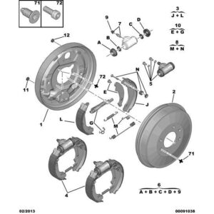 Citroen Berlingo 2006-2008 Petrol Wheel Cylinder
