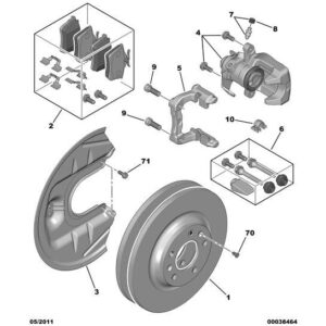 Citroen C6 2005-2012 Diesel Brake Caliper Yoke