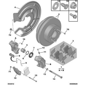 Citroen C5 2001-2004 Diesel Anti-Rattle 2 Shim Set