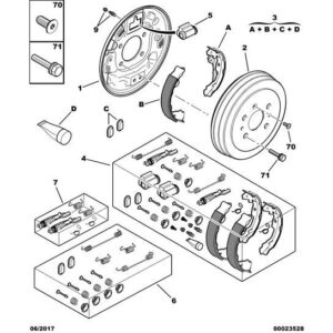 Citroen C1 2005-2009 Diesel Rear Brake Bleed Screw With Cap