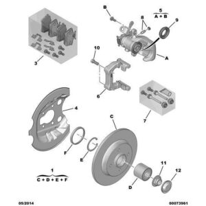 Citroen Berlingo 2012-2015 Diesel Brake Caliper Seal