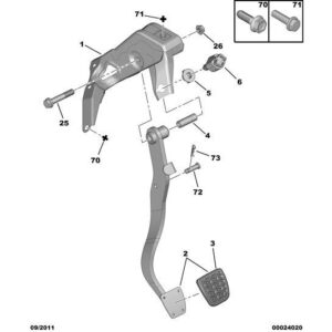 Citroen C1 2005-2009 Petrol Return Switch Support