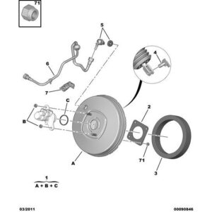 Citroen Berlingo 2012-2015 Diesel Brake Amplifier