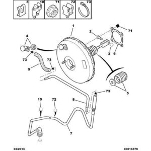 Citroen Xsara 2000-2004 Petrol Brake Amplifier Gasket