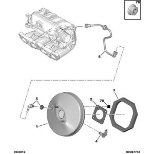 Citroen C4 2008-2010 Petrol Brake Amplifier Gasket