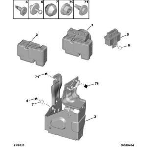 Citroen C2 2003-2007 Petrol Brake Control Hydraulic Block Suppor