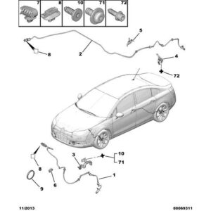 Citroen C5 2004-2008 Petrol Wheel Abs Sensor