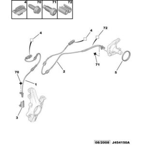 Citroen C3 Air Cross 2017-2021 Petrol Wheel Abs Sensor