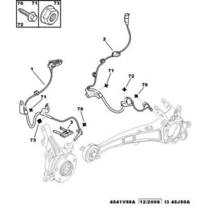 Citroen C-Crosser 2007-2012 Diesel Abs Sensor Fixing Clip