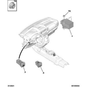 Citroen Berlingo 2015-2018 Petrol Esp Switch