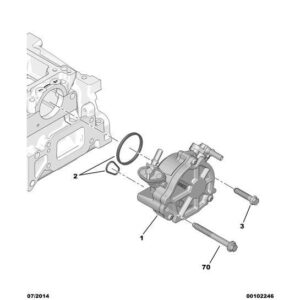Citroen DS3 2010-2022 Diesel Vacuum Pump Gasket Assy