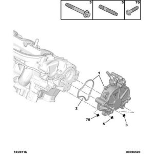 Citroen C6 2005-2012 Diesel Mechanical Vacuum Pump