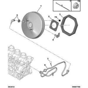 Citroen C4 2008-2010 Diesel Servo Union Bracket