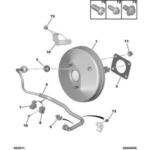 Citroen C1 2005-2009 Petrol Pipe Fastener Clip