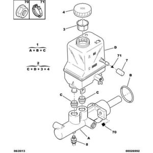 Citroen C5 2004-2008 Diesel Brake Pressure Sensor