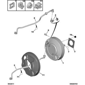 Citroen C8 2002-2008 Petrol Brake Vacuum Hose
