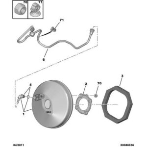Citroen C4 2010-2013 Petrol Brake Vacuum Hose