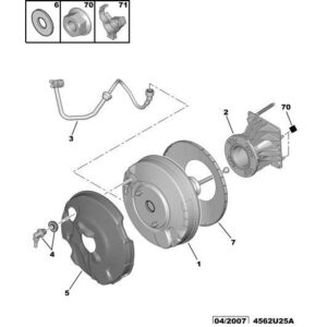 Citroen C5 2008-2021 Diesel Brake Vacuum Hose